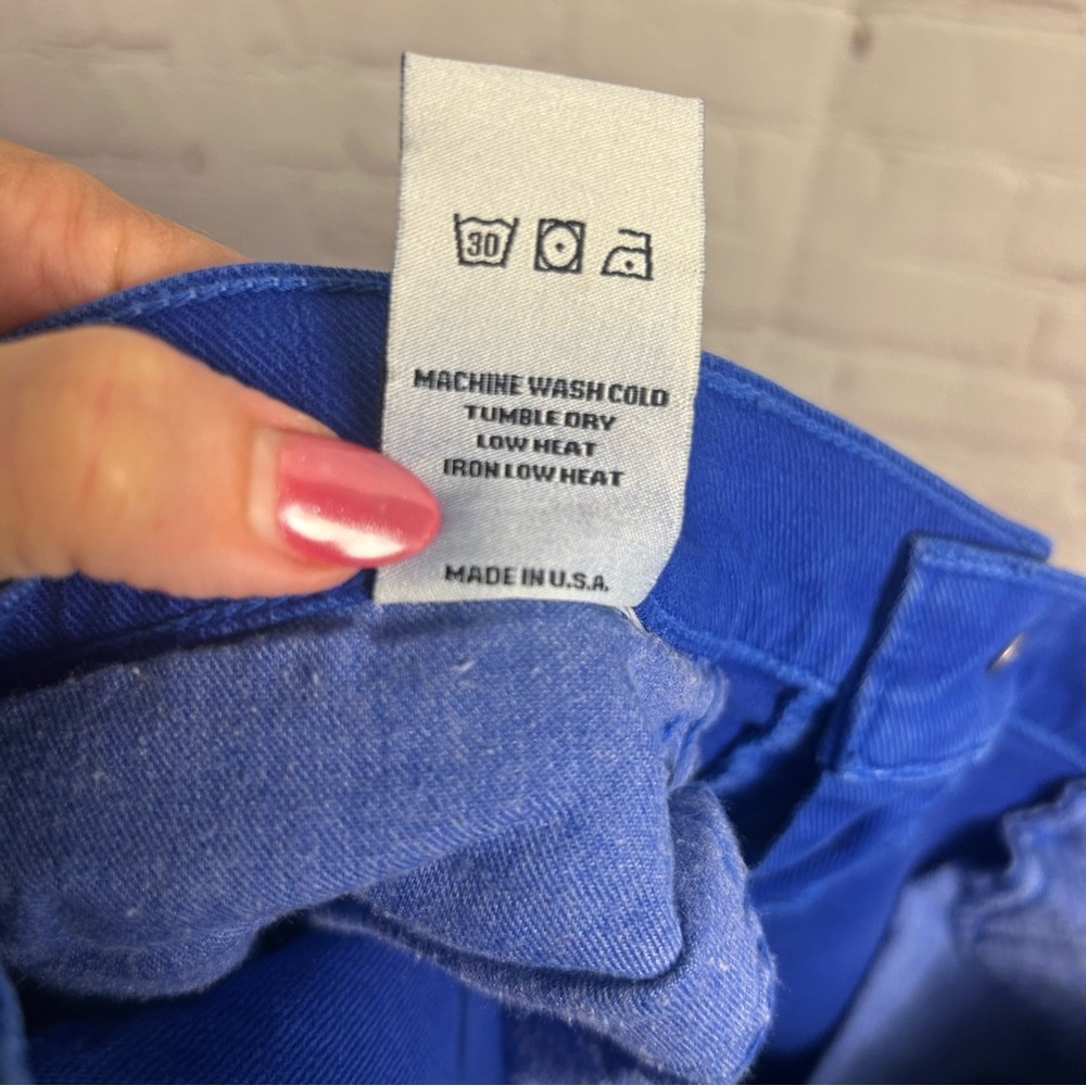 Rebecca Minkoff royal blue slim denim bleeker size 30 waist preppy designer - Picture 10 of 12